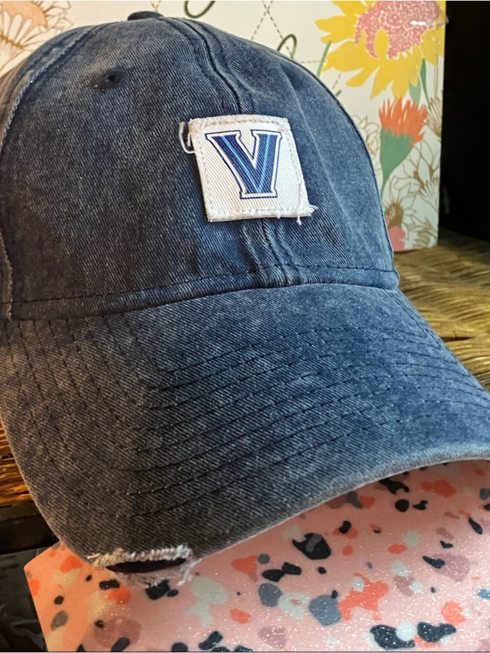New Era Blue Villanova 'V' Patch Baseball Cap